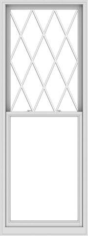 WDMA 36x96 (35.5 x 95.5 inch)  Aluminum Single Double Hung Window with Diamond Grids