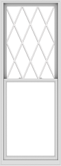 WDMA 38x102 (37.5 x 101.5 inch)  Aluminum Single Double Hung Window with Diamond Grids