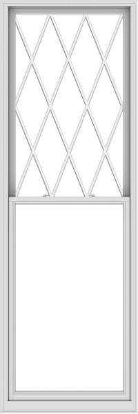 WDMA 38x114 (37.5 x 113.5 inch)  Aluminum Single Double Hung Window with Diamond Grids