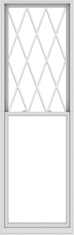 WDMA 38x120 (37.5 x 119.5 inch)  Aluminum Single Double Hung Window with Diamond Grids
