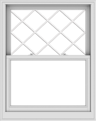 WDMA 38x48 (37.5 x 47.5 inch)  Aluminum Single Double Hung Window with Diamond Grids