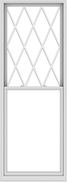 WDMA 40x108 (39.5 x 107.5 inch)  Aluminum Single Double Hung Window with Diamond Grids