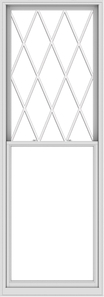 WDMA 40x114 (39.5 x 113.5 inch)  Aluminum Single Double Hung Window with Diamond Grids