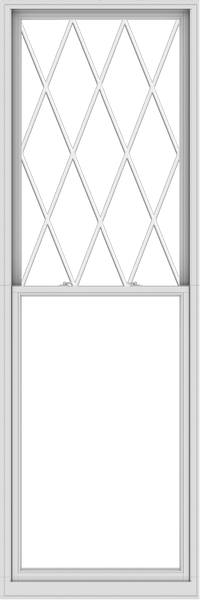 WDMA 40x120 (39.5 x 119.5 inch)  Aluminum Single Double Hung Window with Diamond Grids