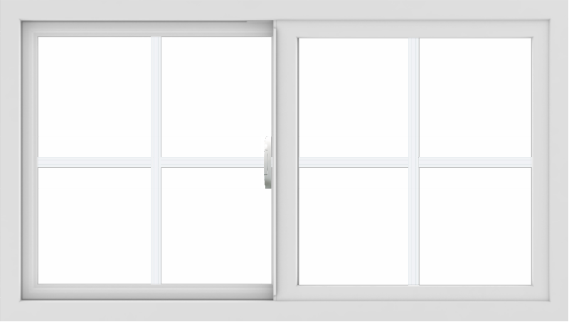 WDMA 42x24 (41.5 x 23.5 inch) White Brown Black Vinyl uPVC Slide Windo ...