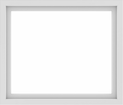 WDMA 42x36 (41.5 x 35.5 inch) Vinyl uPVC White Picture Window without Grids-1