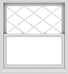 WDMA 44x48 (43.5 x 47.5 inch)  Aluminum Single Double Hung Window with Diamond Grids