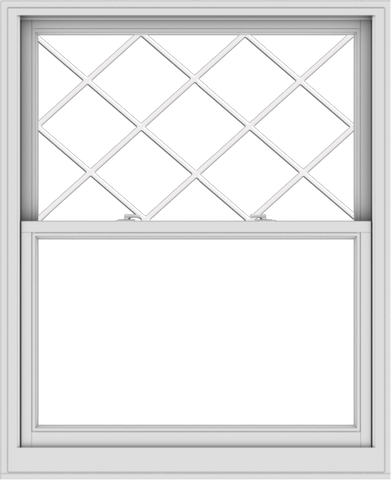 WDMA 44x54 (43.5 x 53.5 inch)  Aluminum Single Double Hung Window with Diamond Grids