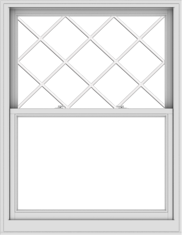WDMA 44x57 (43.5 x 56.5 inch)  Aluminum Single Double Hung Window with Diamond Grids