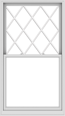 WDMA 44x78 (43.5 x 77.5 inch)  Aluminum Single Double Hung Window with Diamond Grids
