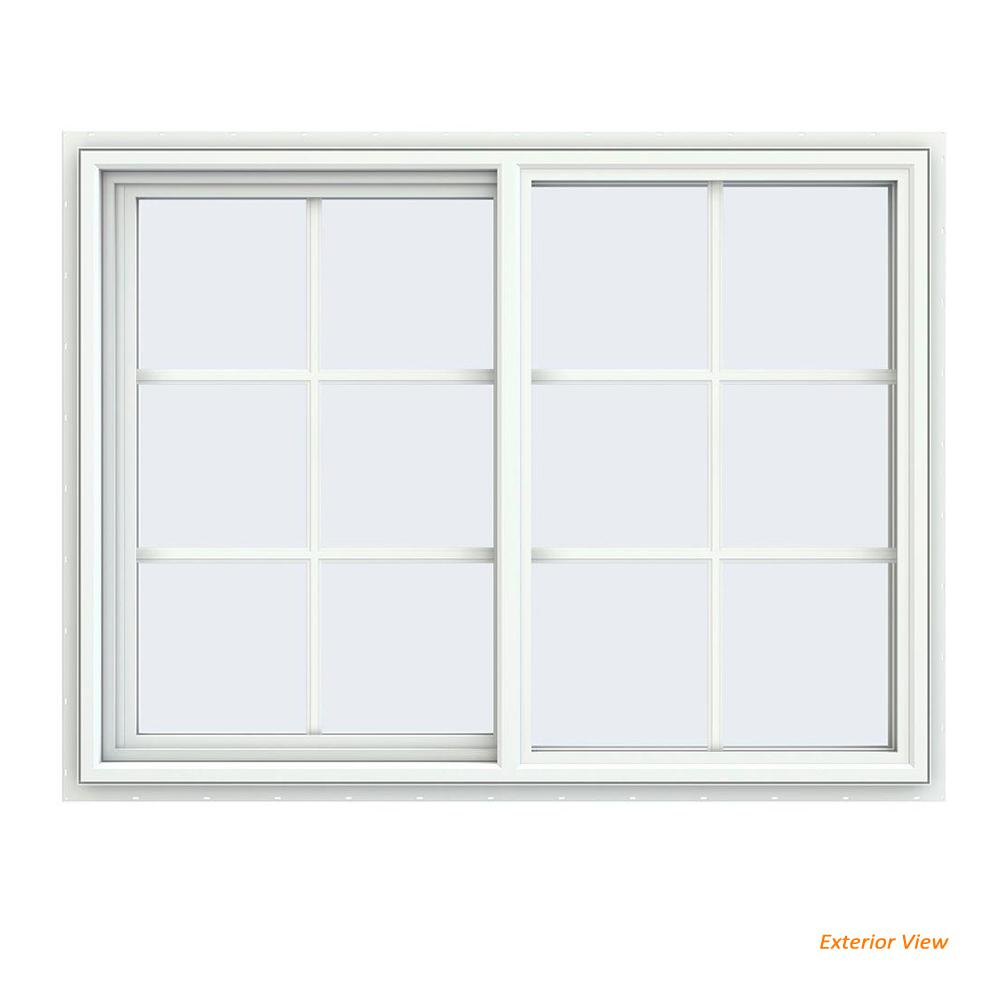 46x46 45x45 White Aluminium / Vinyl / uPVC Sliding Window With Colonia ...