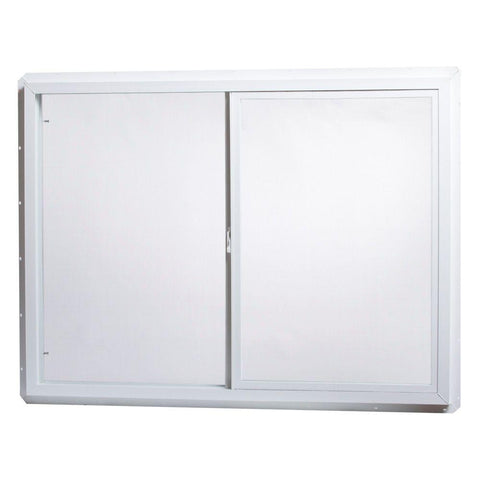 48x36 Window Slider Vinyl White Single Glass and Screen