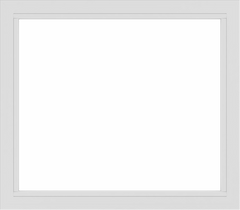 WDMA 48x42 (47.5 x 41.5 inch) Vinyl uPVC White Picture Window without Grids-2
