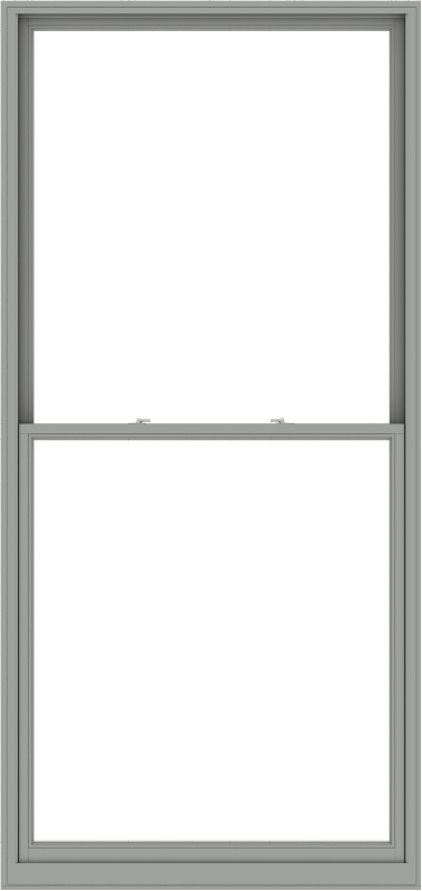 WDMA 54x114 (53.5 x 113.5 inch) Aluminum Single Double Hung Window wit ...