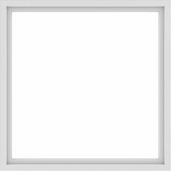 WDMA 54x54 (53.5 x 53.5 inch) Vinyl uPVC White Picture Window without Grids-1