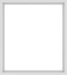 WDMA 54x60 (53.5 x 59.5 inch) Vinyl uPVC White Picture Window without Grids-1