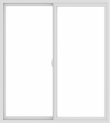 WDMA 54x60 (53.5 x 59.5 inch) Vinyl uPVC White Slide Window without Grids Interior