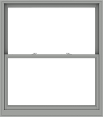 WDMA 54x61 (53.5 x 60.5 inch)  Aluminum Single Double Hung Window without Grids-1
