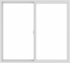 WDMA 60x54 (59.5 x 53.5 inch) Vinyl uPVC White Slide Window without Grids Interior