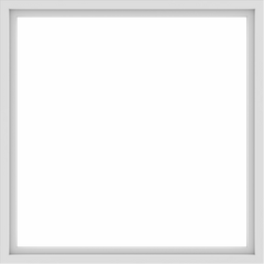 WDMA 60x60 (59.5 x 59.5 inch) Vinyl uPVC White Picture Window without Grids-1