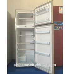 614mm big size GLASS DOOR refrigerator Chihome BCD-390B TMF double door refrigerator with evaporator inside or outside optional on China WDMA