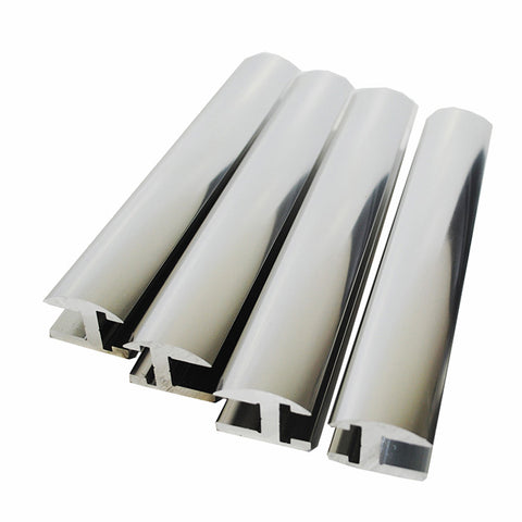 6463 mirror chrome polish aluminium profiles for shower enclosures, glass shower door / aluminium profile in dubai supplier on China WDMA