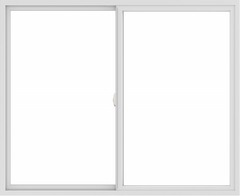 WDMA 66x54 (65.5 x 53.5 inch) Vinyl uPVC White Slide Window without Grids Interior