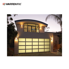 Warren 9x17 Insulated Clear Garage Door With Roll Up Doors