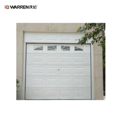 Warren 9x9 Glass Folding Garage Doors With Black Aluminum Door