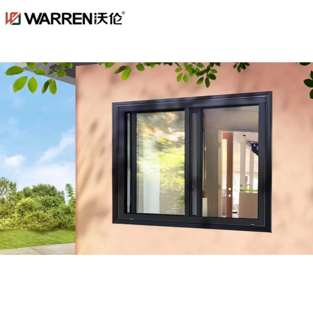 WDMA Aluminum Sliding Window With Screen Black Aluminum Sliding Window ...