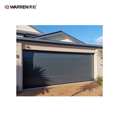 Warren 8x12 White Garage Black Doors With Glass for Sale