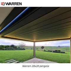 Warren 20x20 aluminum pergola with gazebo metal outdoor