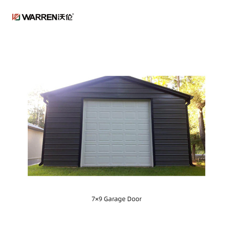 Warren 7x9 Black Glass Garage Door With Windows Exterior Door