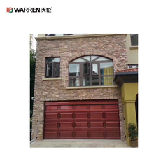 Warren 8x10 Black Double Garage Door With Windows for House