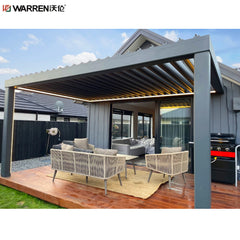 Warren 10x14 pergola canopy with gazebo aluminum metal outdoor