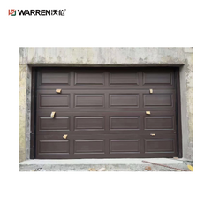 Warren 7x18 Double Garage Door With Windows Automatic Roll Up Door