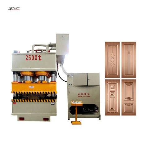 ACCURL sheet metal embossing machine 2000 tons security door horizontal hydraulic press on China WDMA