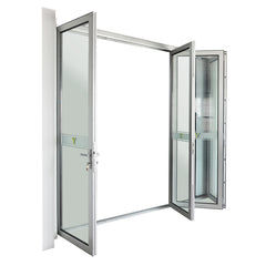 AS/NZS2047 AS/NZS2208 & AS/NZS1288 standard aluminum bi folding glass bathroom door with blind on China WDMA