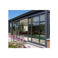 AS2047 & Florida approval thermal break double glass balcony exterior sliding glass door made in China on China WDMA