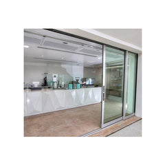 AS2047 & Florida approval thermal break double glass balcony exterior sliding glass door made in China on China WDMA