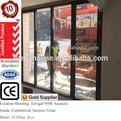 AS2047 slim sliding door with aluminium window frames EBAHOUSE double glazed australian standard windows on China WDMA