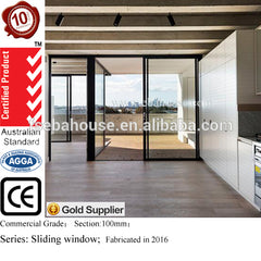 AS2047 slim sliding door with aluminium window frames EBAHOUSE double glazed australian standard windows on China WDMA
