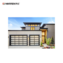 Warren 9x6 6 Black Garage Door With Frosted Glass for House