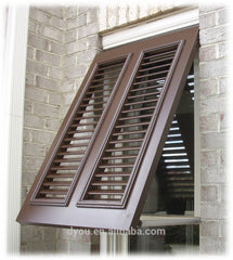 Adjustable Aluminum Top Hung Awing Sliding Louver Window For Modern House on China WDMA