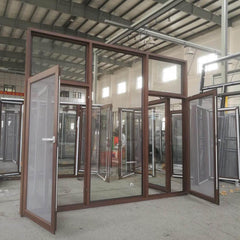 Alibaba China supplier ROOMEYE aluminum type glass door with sash window on China WDMA