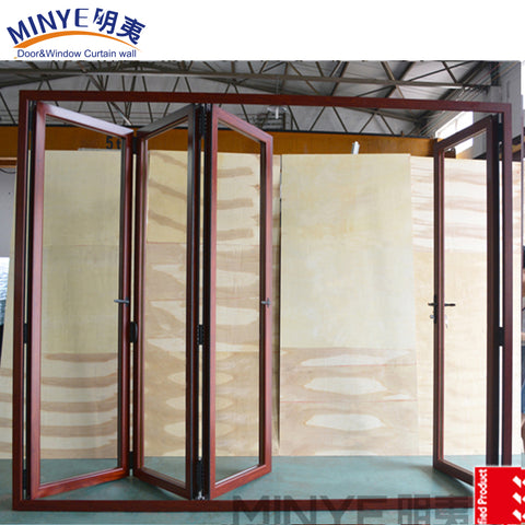 Alibaba china manufacture french double seal-ing aluminium folding patio door on China WDMA