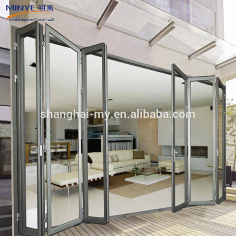 Alibaba china manufacture french double seal-ing aluminium folding patio doors prices on China WDMA