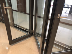 Aluminium AS2047 standard low-E glass customized design accordion doors with air on China WDMA