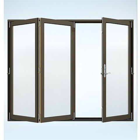 Aluminium AS2047 standard low-E glass customized design accordion doors with air on China WDMA