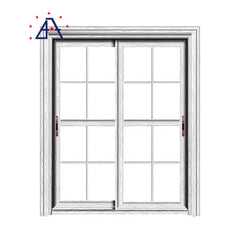 Aluminium/Aluminum Alloy Exterior and Interior Metal Tempered Glass Lift Sliding Entrance Door on China WDMA